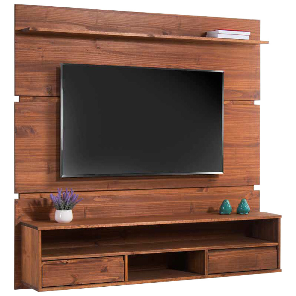 Panel de Tv con estante Linea Naturale - Roble 