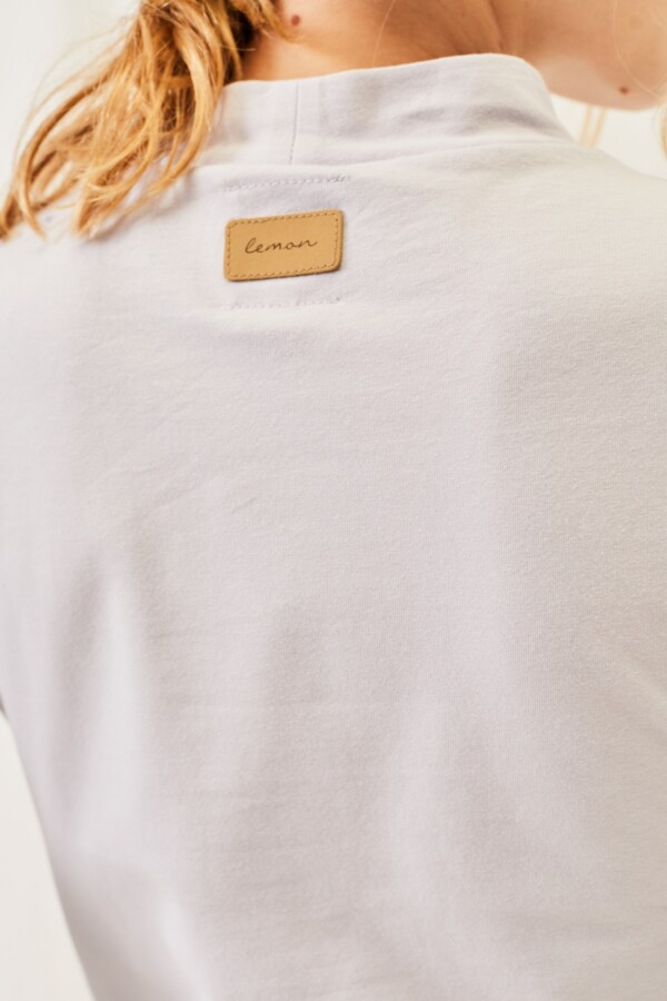 Polera Algodón Elastano Lila