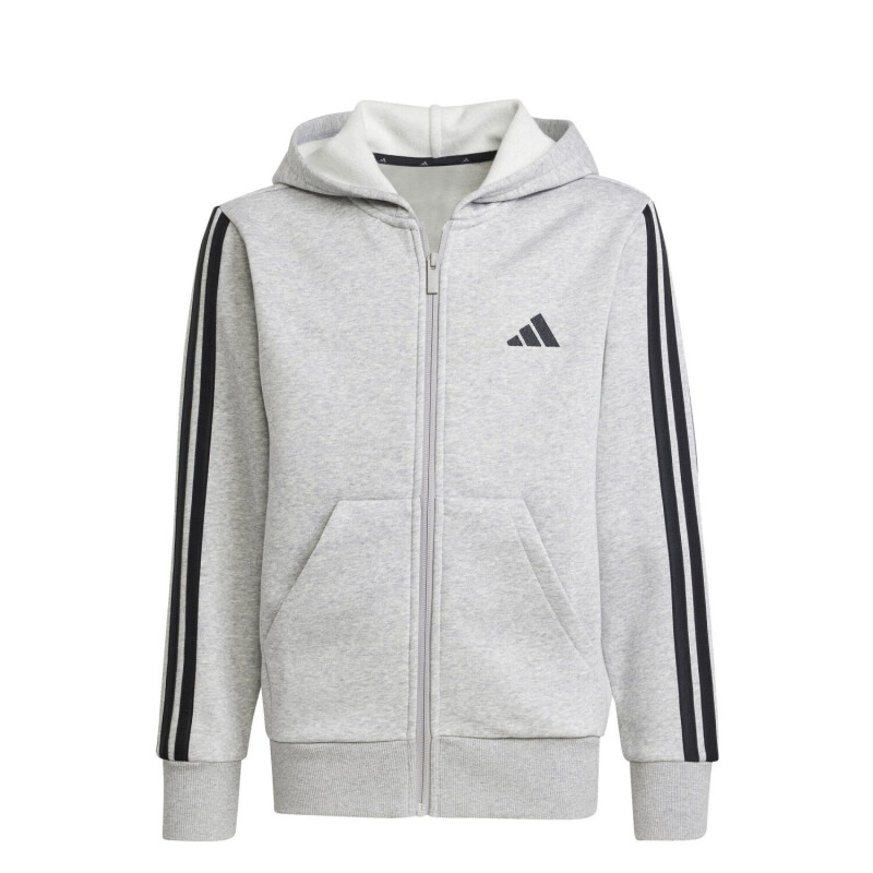 Campera Infantil Adidas Essentials JRS Gris - Negro