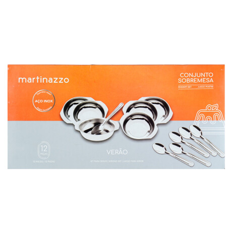 Set de 6 bowls de acero + cucharas de postre Martinazzo Set de 6 bowls de acero + cucharas de postre Martinazzo