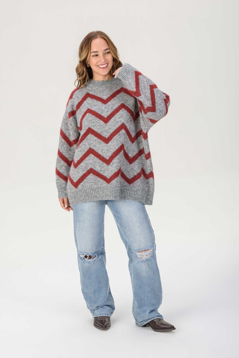 Sweater Horizonte - Rojo 