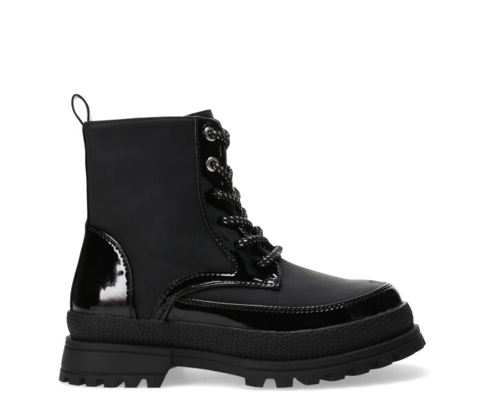 Bota SUNFLOWER acordonada con cierre Black