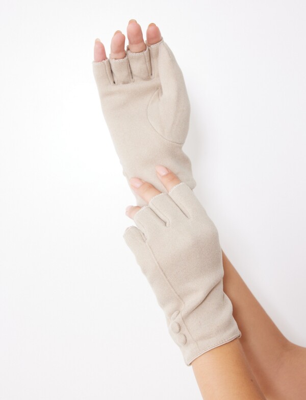 Guantes Suede Crop BEIGE