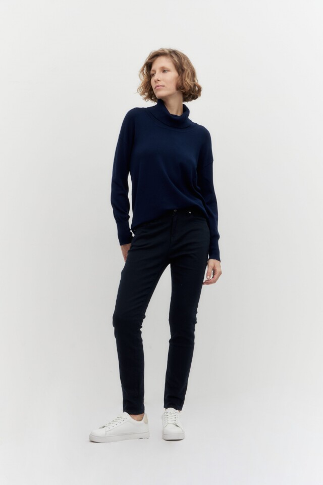 Pantalon slim Janis azul marino