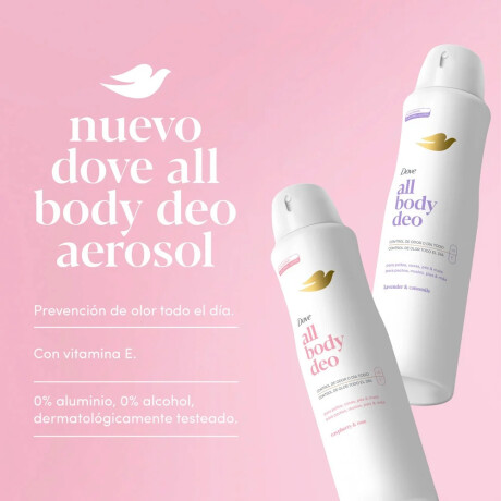 Desodorante en Aerosol Dove All Body Deo Raspberry 150ml Desodorante en Aerosol Dove All Body Deo Raspberry 150ml