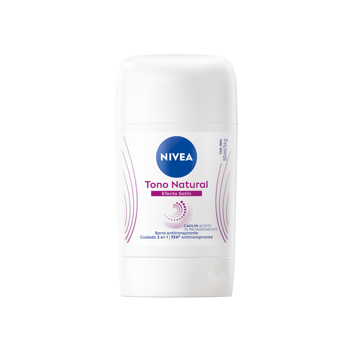 NIVEA DEO BARRA TONO NAT EFEC SATIN 50ML 