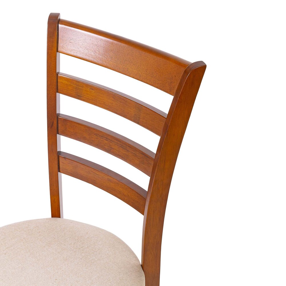 JUEGO DE COMEDOR 1+4 MADERA MARRON HV
