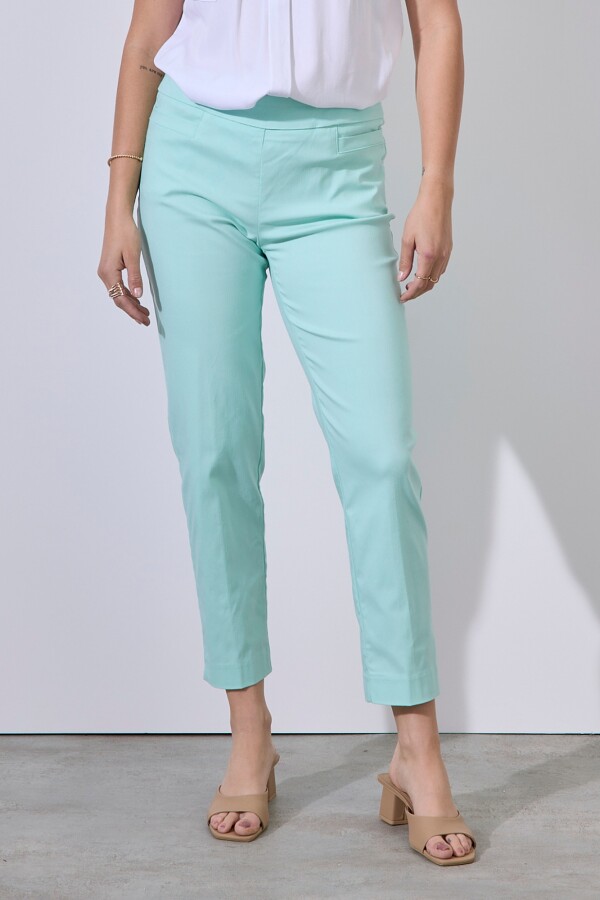 Pantalon Recto Modelador VERDE AGUA