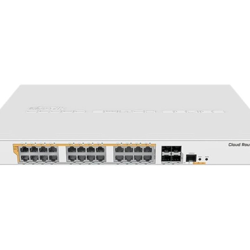 MikroTik Cloud Router Switch CRS328-24P-4S+RM - Conmutador - L3 - Gestionado - 24 x 10/100/1000 (PoE) + 4 x 10 Gigabit SFP+ - mo MikroTik Cloud Router Switch CRS328-24P-4S+RM - Conmutador - L3 - Gestionado - 24 x 10/100/1000 (PoE) + 4 x 10 Gigabit SFP+ - mo