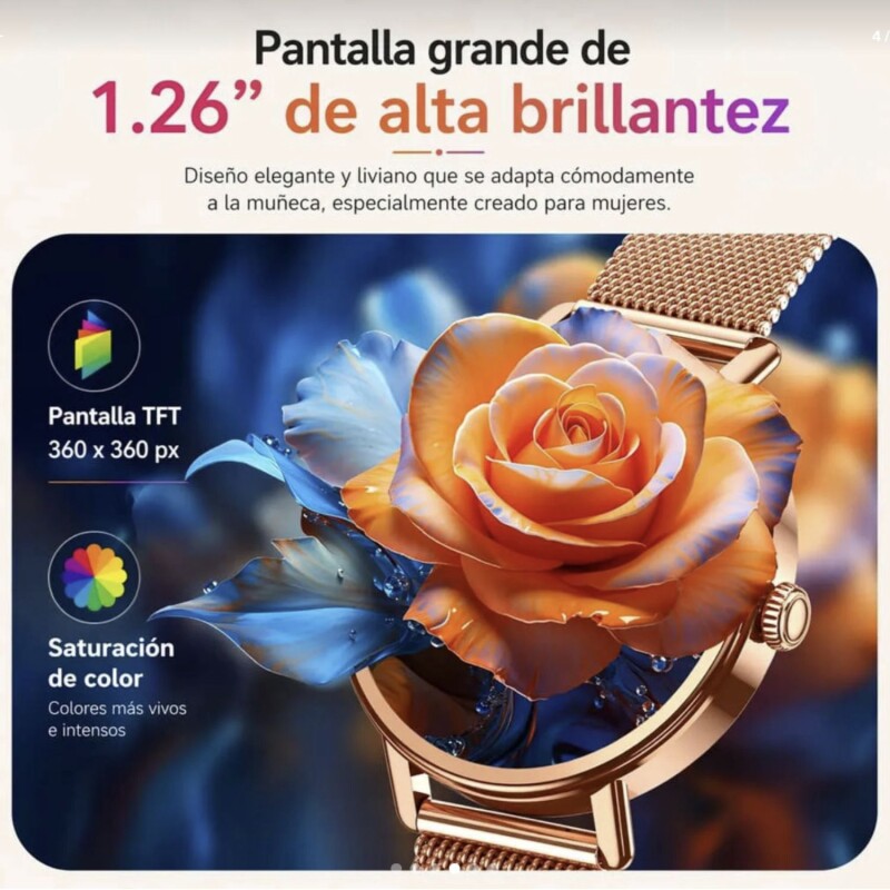 Reloj Inteligente Smartwatch Blackview X30 Dorado