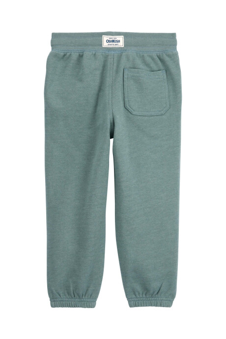 Pantalón deportivo de algodón, con logo, verde. Talles 2-5T Sin color