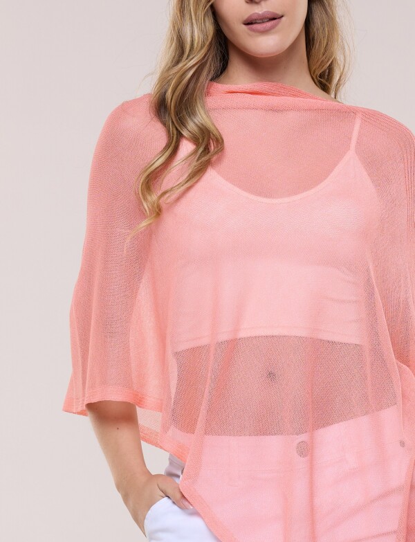 Poncho Traslúcido CORAL