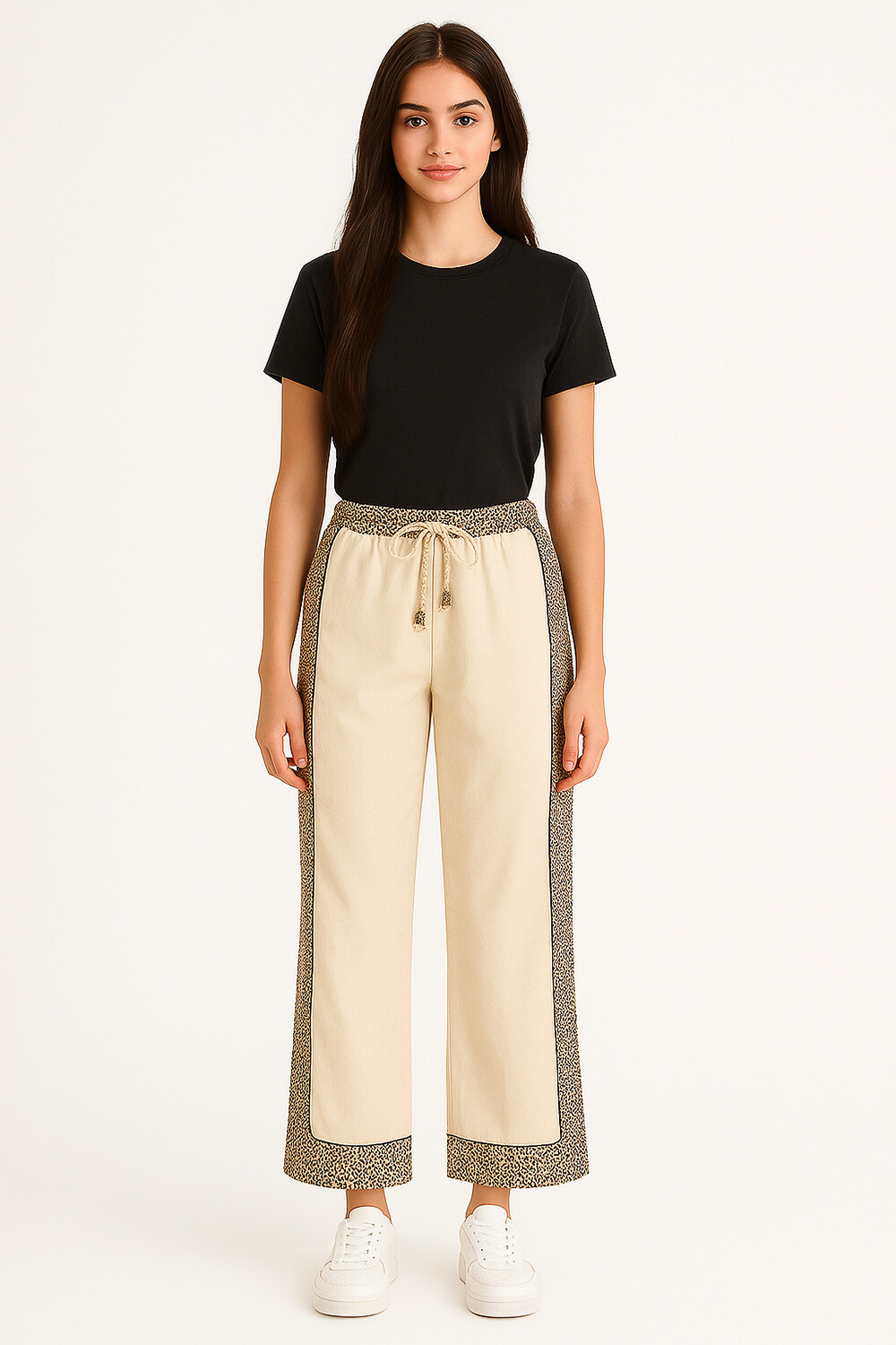 Pantalon Galinhos Estampado 1