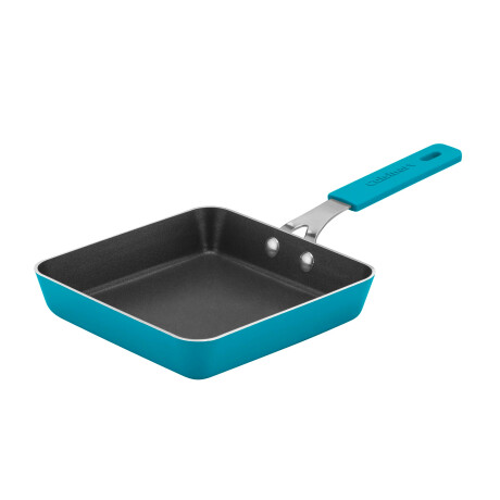 Mini Sarten Cuisinart Cuadrado Antiadherente Celeste/Negro