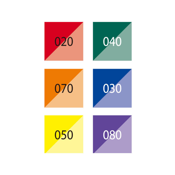 Marcadores Brushable Pastel x 6 - ZIG Pastel N.1