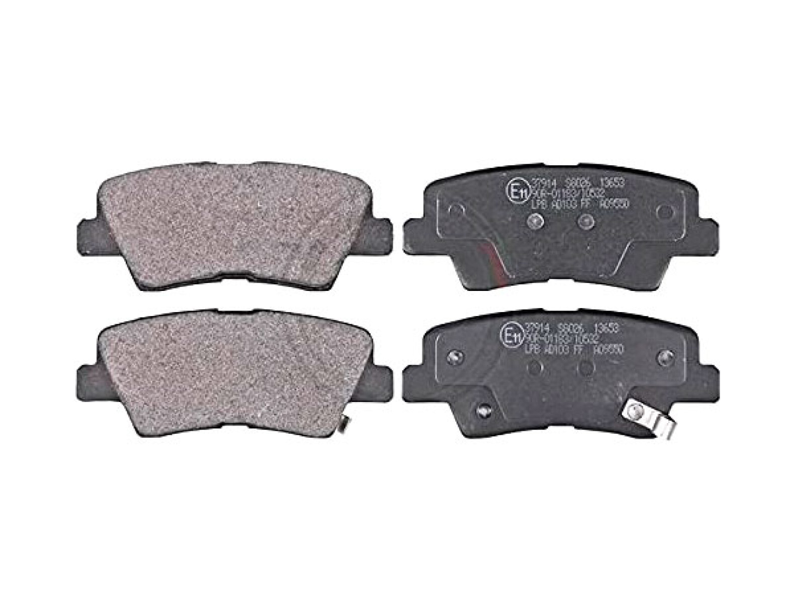 PASTILLAS DE FRENO HYUNDAI JGO. TRAS. ACCENT 14/ MANDO 