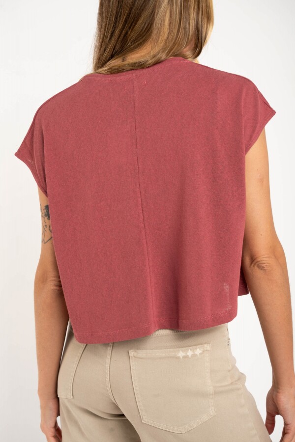 Remera Algodón Burgundy