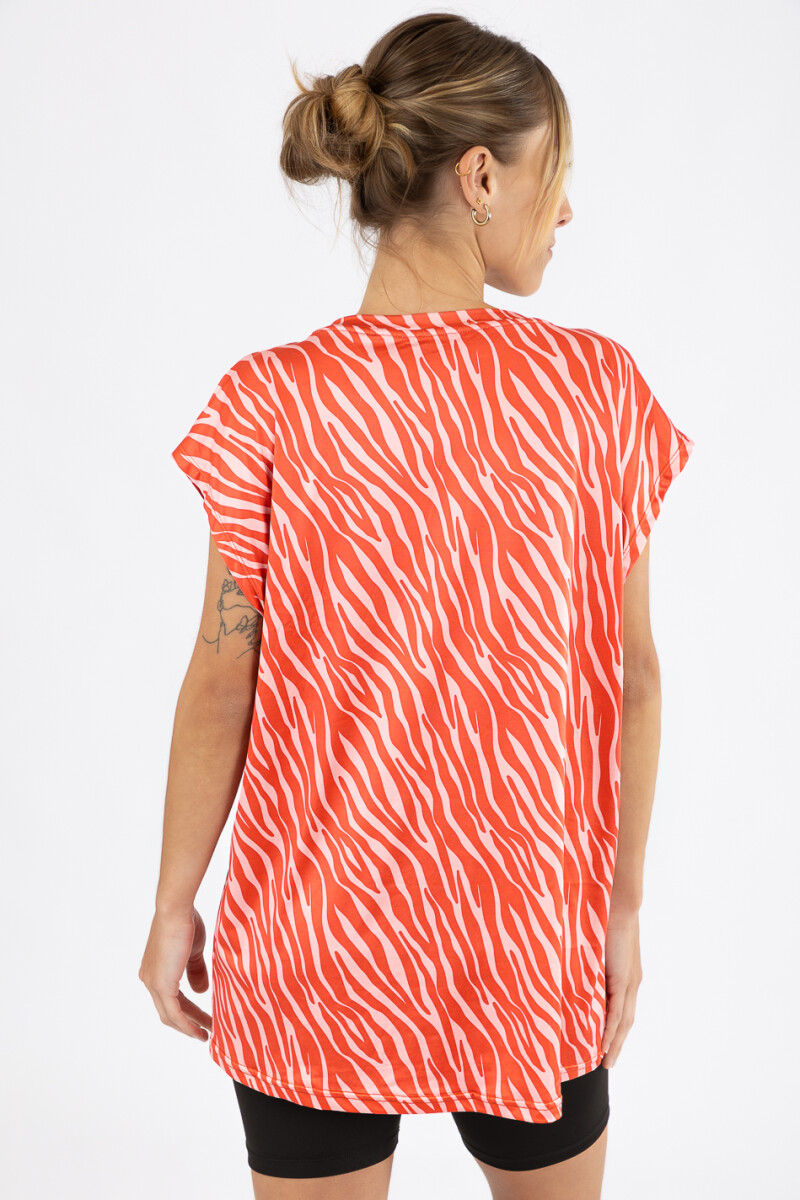 Remera rio print 25 Rojo