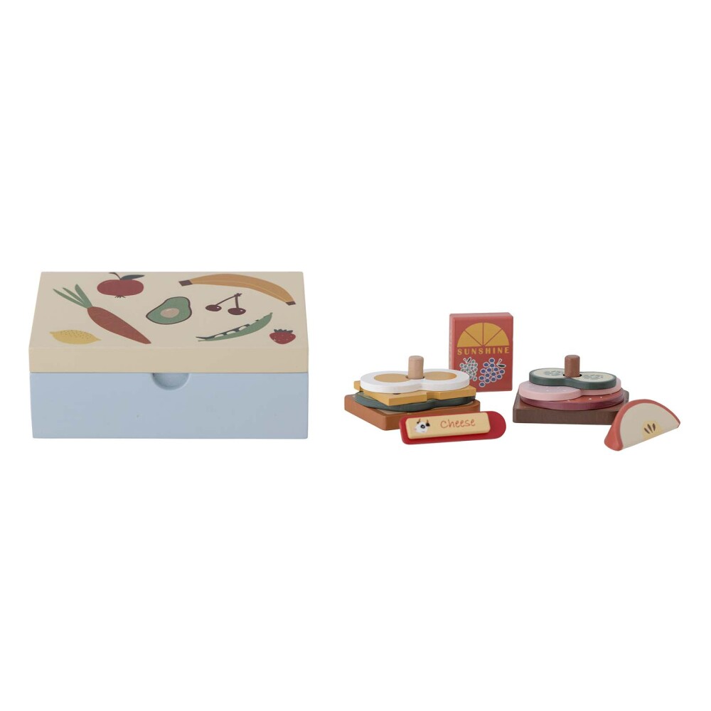SET LUNCHBOX MDF NATURAL-BEIGE THYRA KIDS