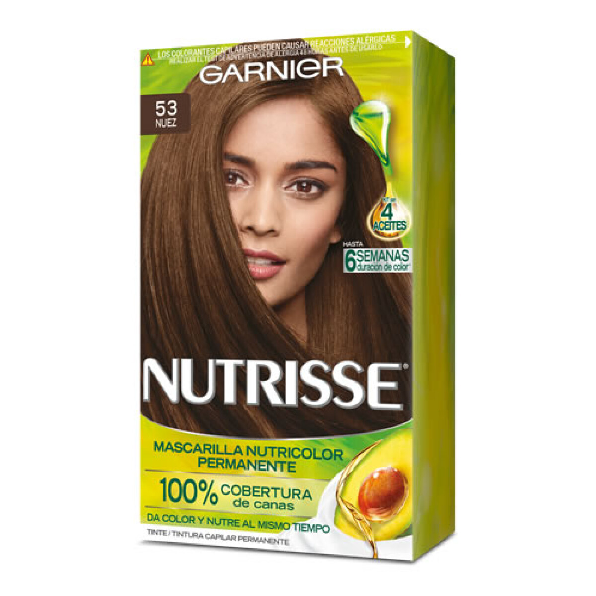 TINTA GARNIER NUTRISSE N°53 CASTAÑO CLARO DORADO 