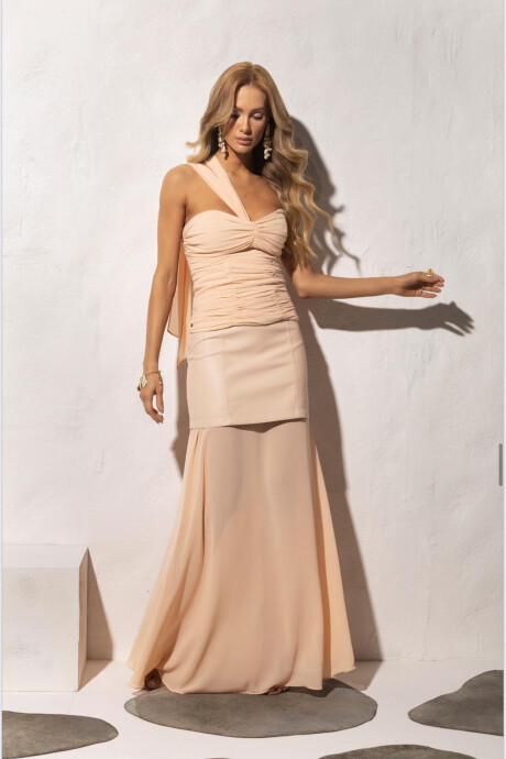 Falda Midi Sunny Durazno