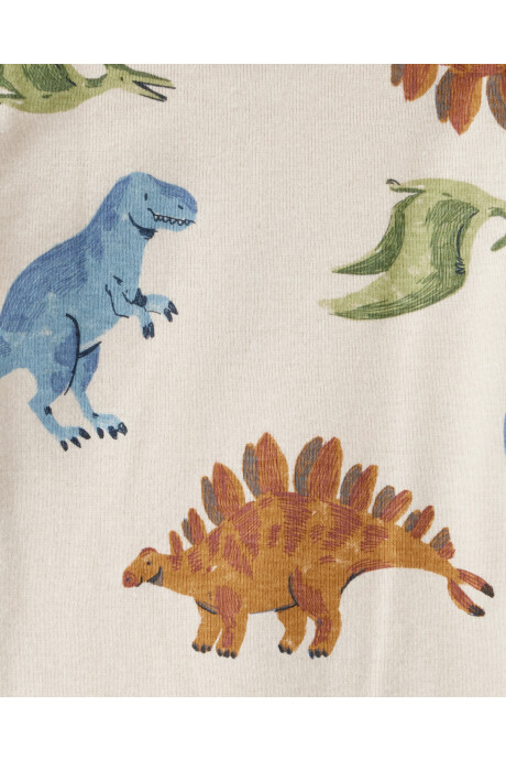 Pack cuatro bodies de algodón, diseño dinos Sin color