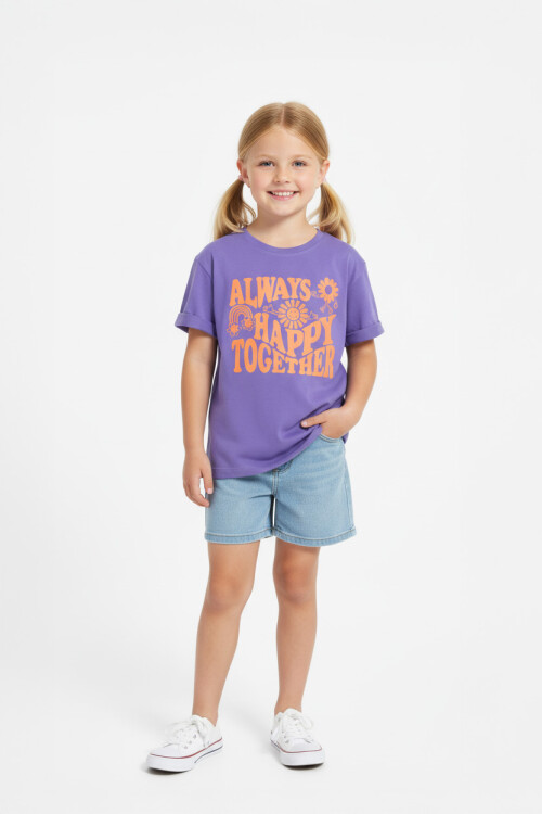 Remera estampada LILA