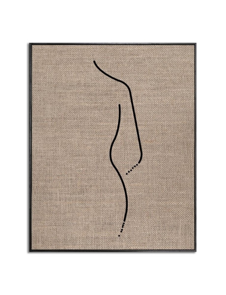 CUADRO CANVAS 40x50cm MARCO SILUETA ARPILLERA 2 CUADRO CANVAS 40x50cm MARCO SILUETA ARPILLERA 2