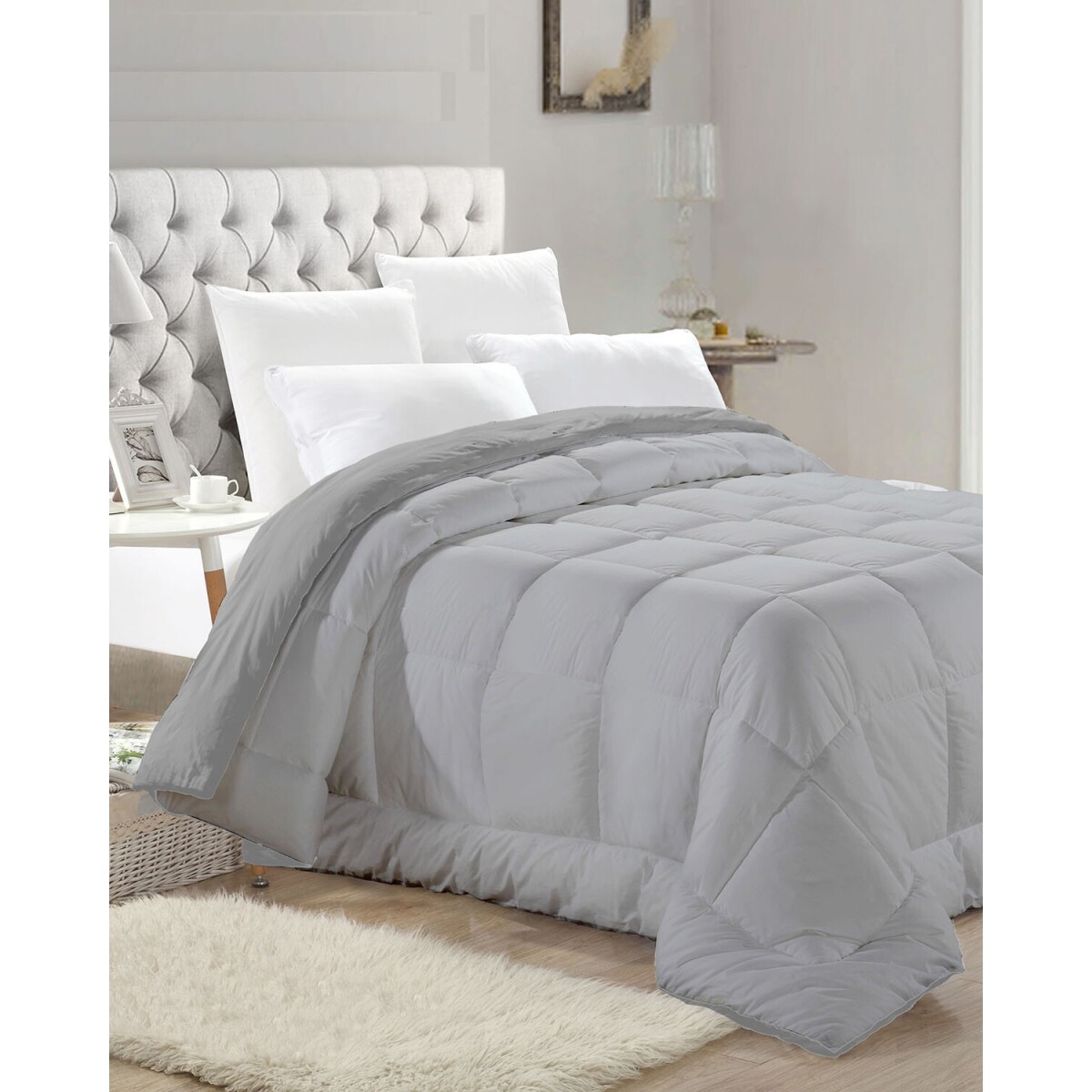Acolchado Richmond King Size en microfibra - Liso 