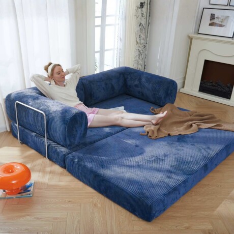 Sillón Cama 3 Cuerpos CloudNest Azul