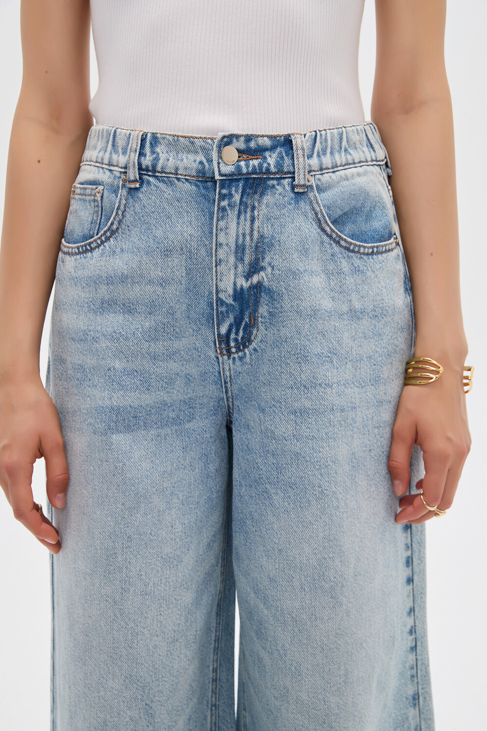 Pantalon Bausea Celeste Grisaceo
