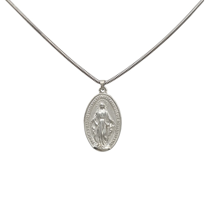 Dije Virgen Milagrosa-Plata 925-Sin piedra-CP3081 sinpiedra