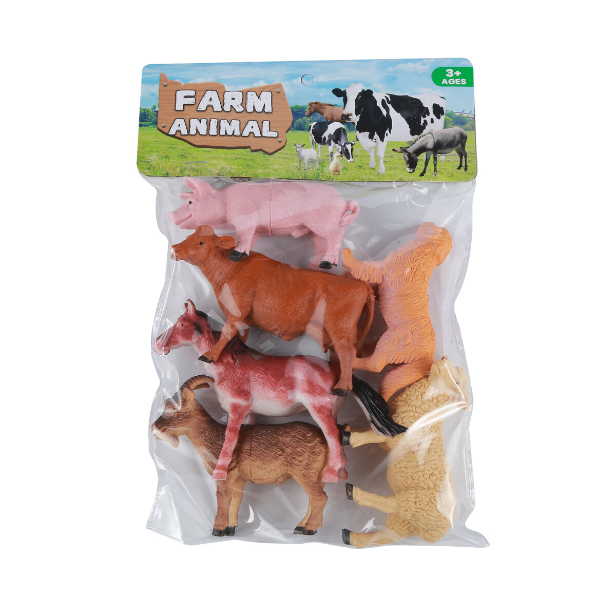 Set de animales de granja x6 - Animales De Granja 