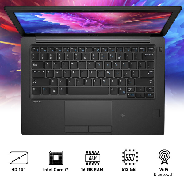 Notebook Dell Latitude 7480 I7/ 16 Gb Ram/ 512 Gb Ssd NOTEBOOK RFPL DELL 7480 I7/16/512/14