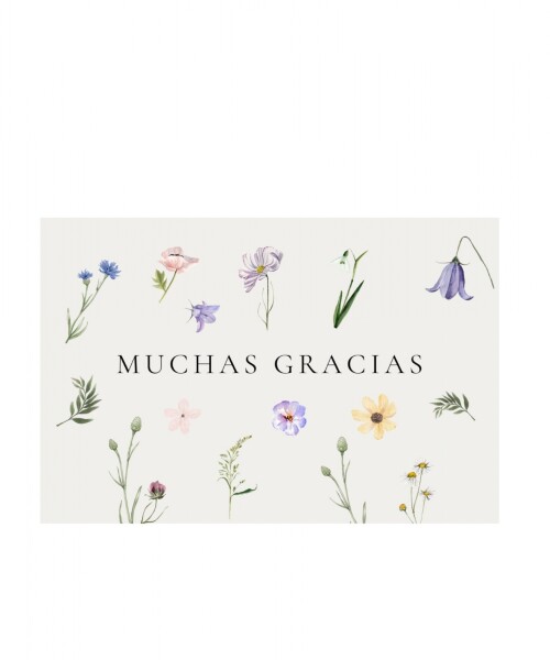 Tarjeta gracias 10x15cm Diseño 1