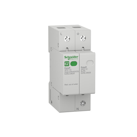 Descargador p/riel DIN 1P+N 20kA clase 2 MG1053