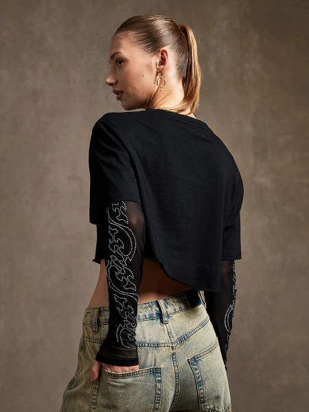 REMERA TEXAS NEGRO
