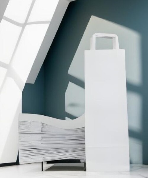 Pack x 200 - bolsa lisa 14x08x40 cm, para botella BLANCO