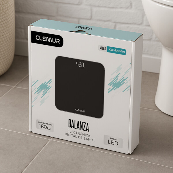 Balanza Digital De Baño Bascula Para Persona Vanitorio 180 Kg Imback Color Negro Balanza Digital De Baño Bascula Para Persona Vanitorio 180 Kg Imback Color Negro