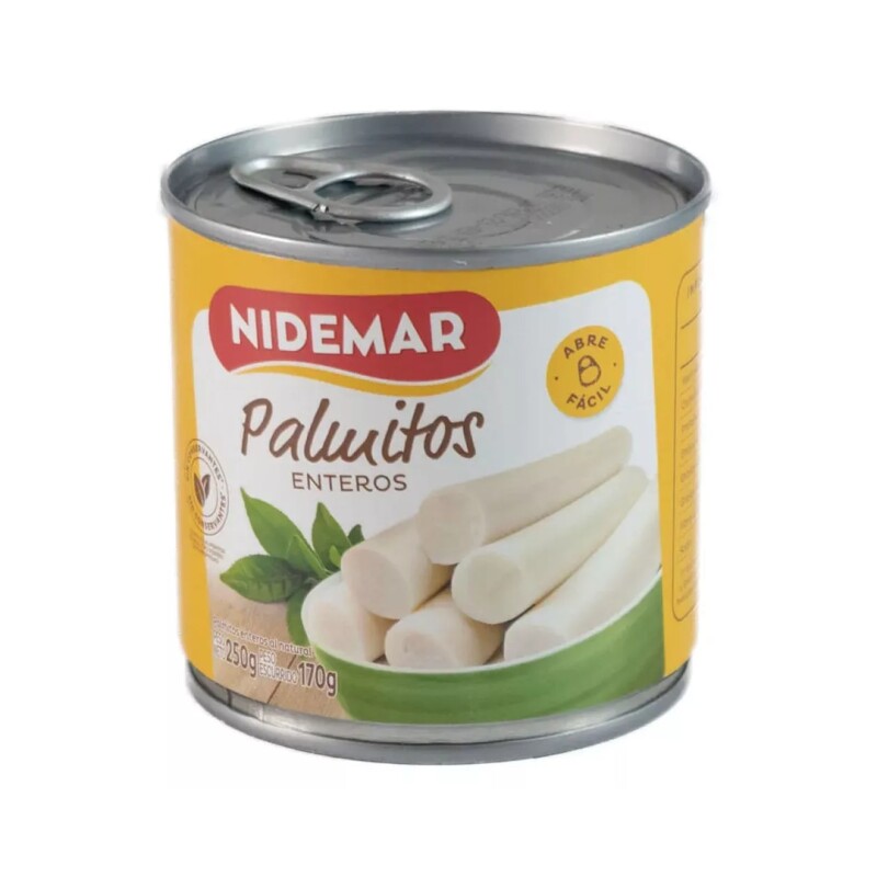 PALMITO NIDEMAR ENTERO 250G Palmito Nidemar Entero 250g
