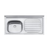 PILETA TRAMONTINA BACHA IZQUIERDA ACERO INOX 93415-50 Pileta Tramontina Bacha Izquierda Acero Inox 93415-50