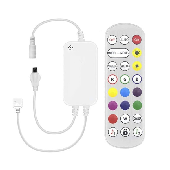 Controlador p/cinta LED neón RGBW SPI + control IR IX1667