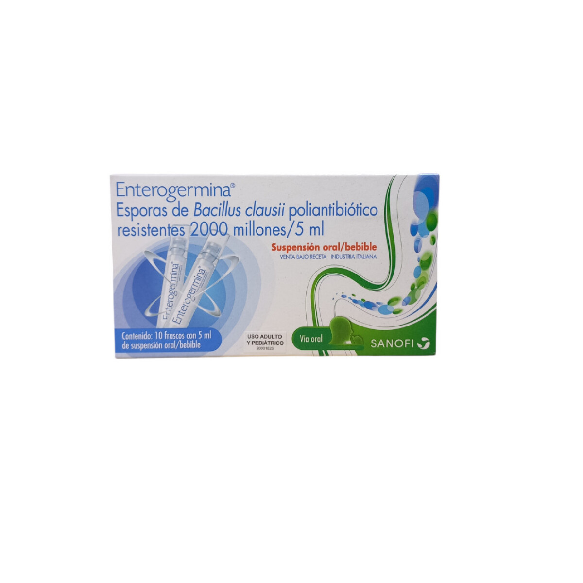 Reconstituyente Flora Intestinal Enterogermina x 10 frascos 
