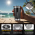Vaso Termico De 592ml Acero Inoxidable Doble Capa Con Tapa Color Negro Vaso Termico De 592ml Acero Inoxidable Doble Capa Con Tapa Color Negro