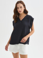 Blusa Zomira Azul Noche