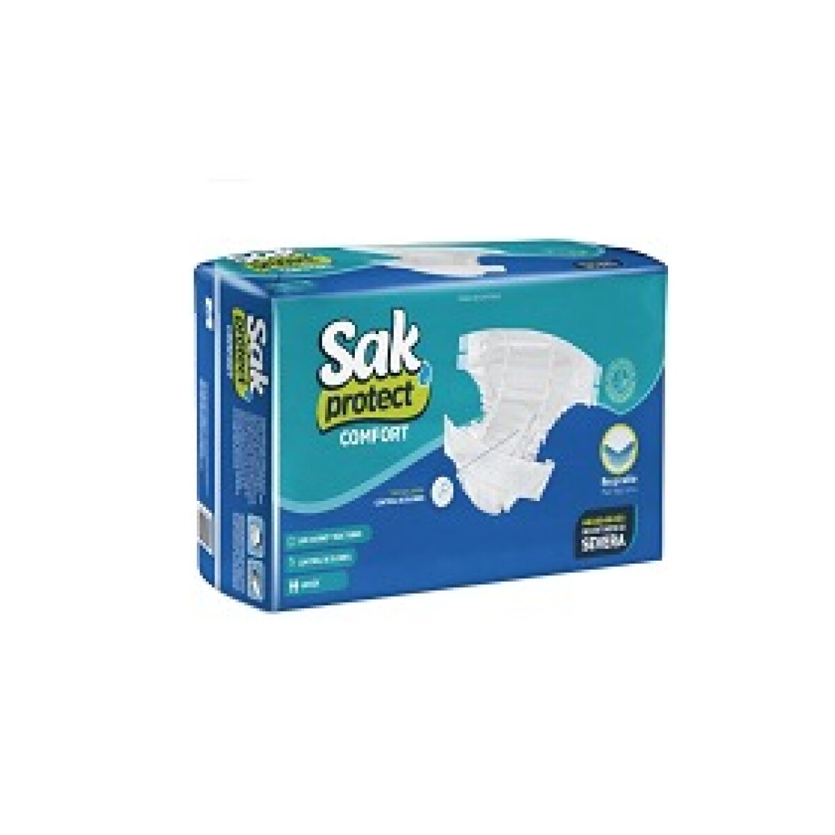 Pañal Adulto Sak Protect Confort Talle G 30 Unidades 