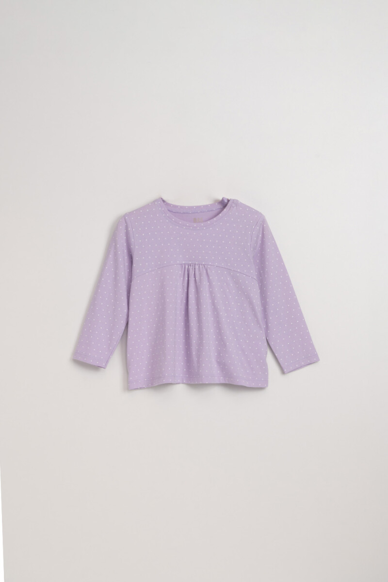 Remera manga larga corte - Lila 