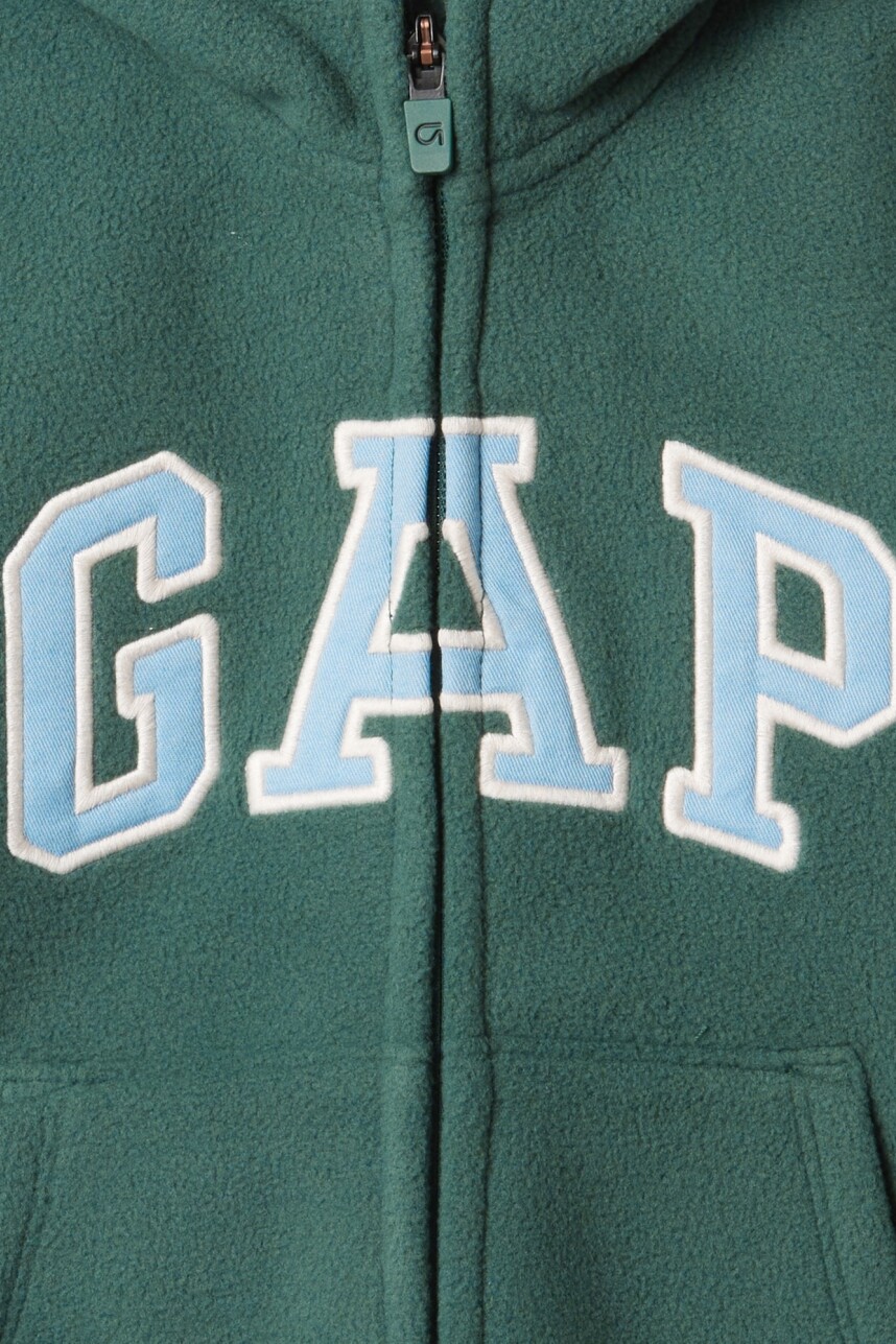 Canguro Polar Con Cierre Logo Gap Toddler Niño Moores Green