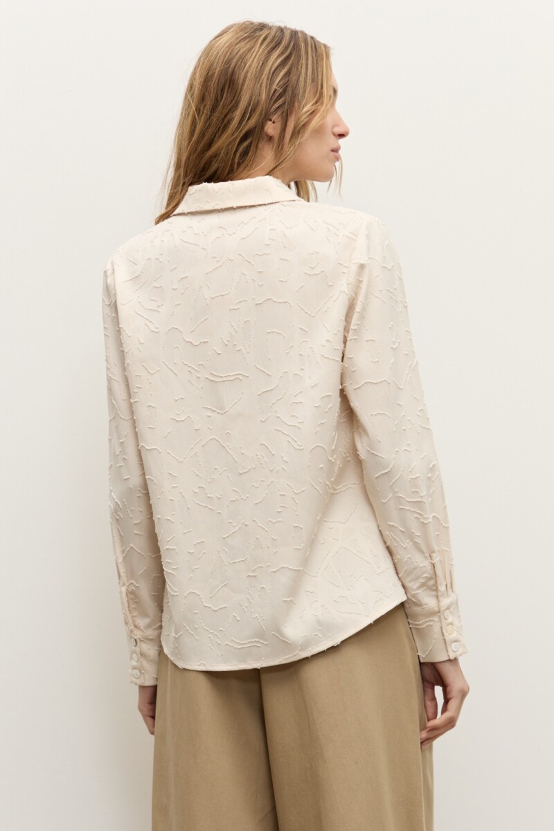 Camisa fantasia beige