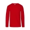 Camiseta a la base niño manga larga Rojo